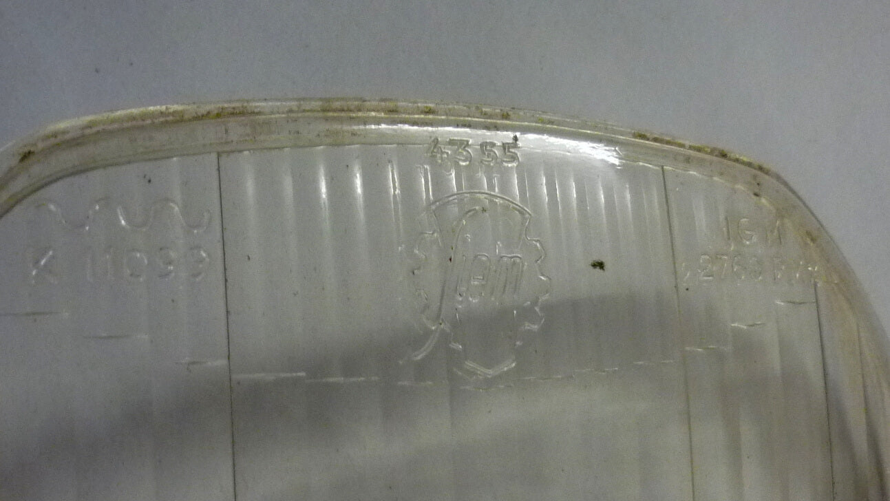 Headlampglass, frame, SIEM, Vespa 125 GT - 150 GL - 150 Sprint - 180 SS, used