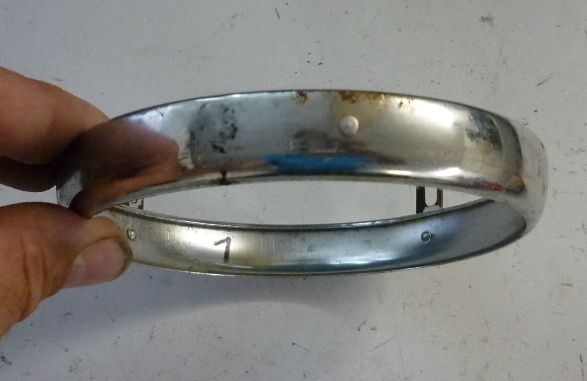 Headlamp rim, without logo, Ape AC / Pentaro, NOS