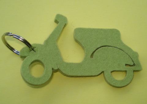 Schlüsselanhänger, Filz, Vespa, hellgrün