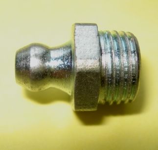 Schmiernippel, M 10x1, gerade, verzinkt