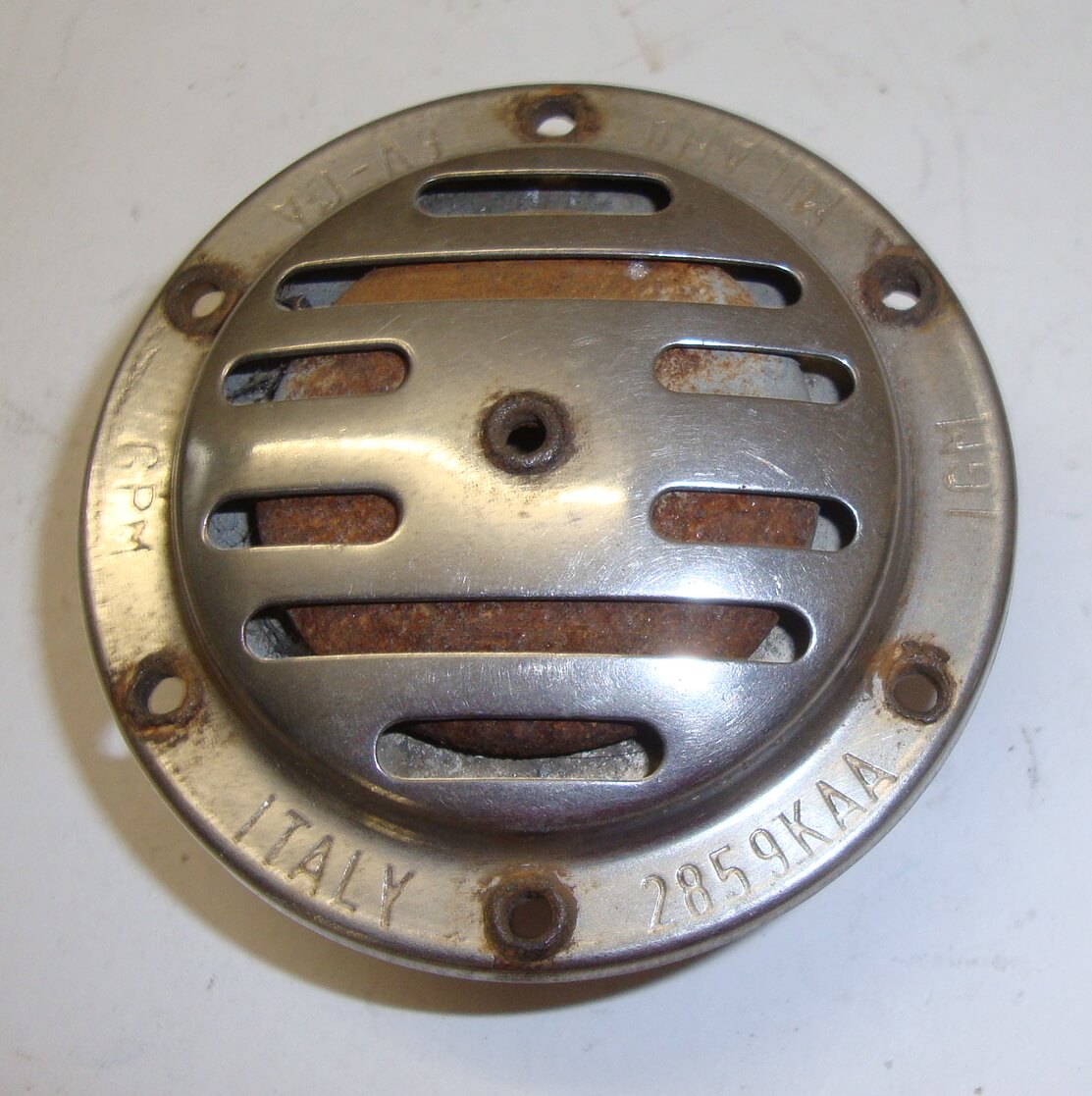 Horn, G.P.M. 2859 KAA 6V ca, A.C., stainless steel, used