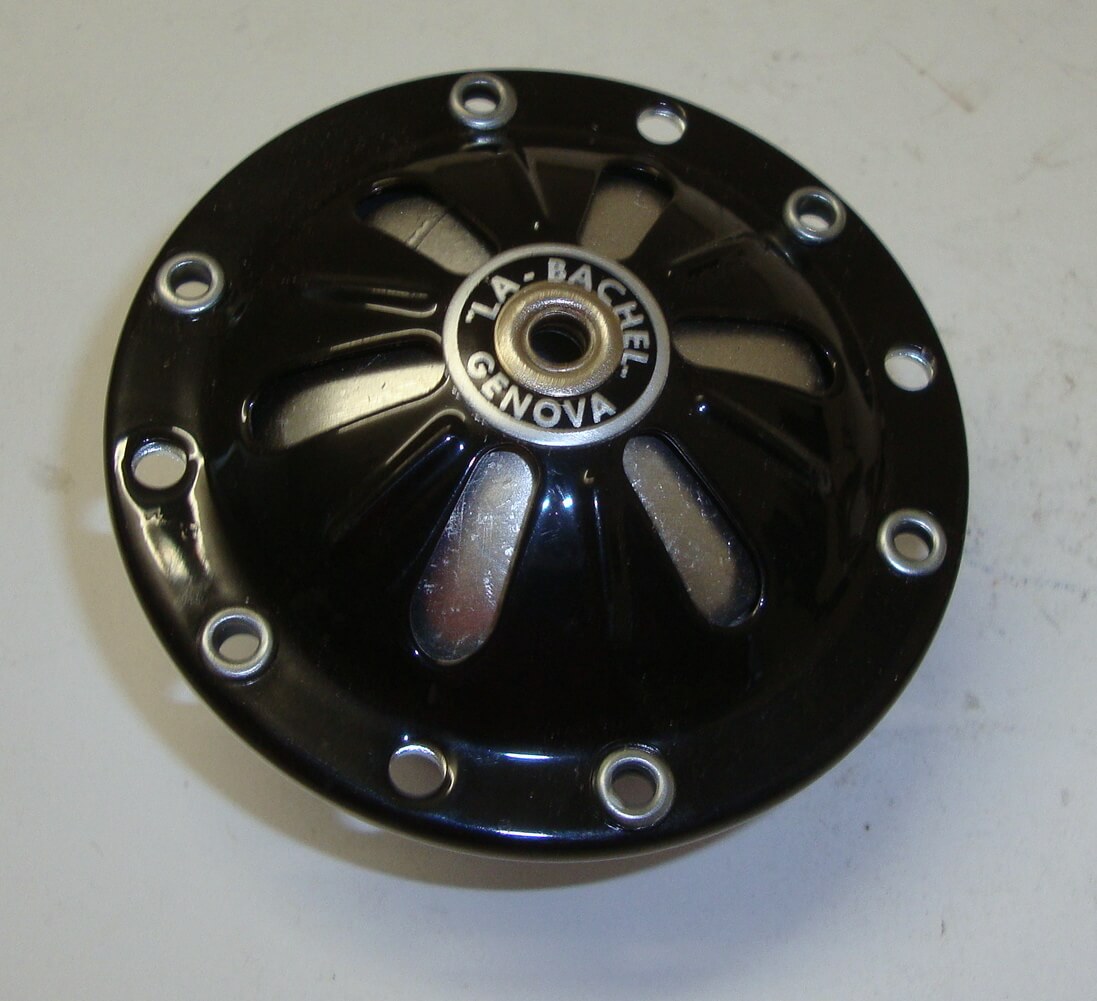 Horn, BOSATTA wie BACHEL, 6V, A.C., black, Vespa 125 VM / VN / VU / 150 VL1T