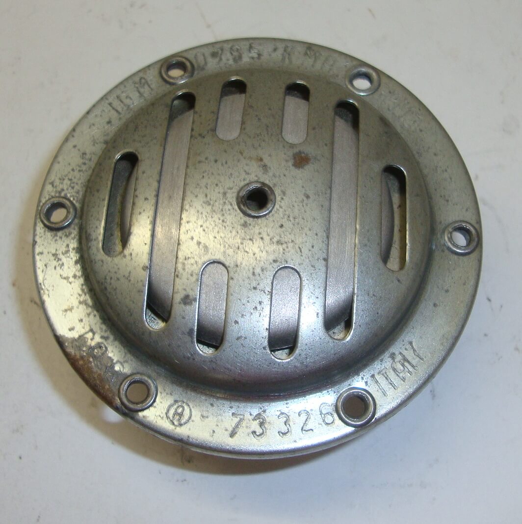 Horn, G.P.M. 73326, 6V, A.C., zinc platet, NOS