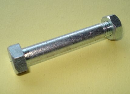 Schraube mit Mutter, Stoßdämpfer, hinten, unten,verzinkt, Vespa 125 / 150, 1948 > 1963