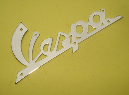 Name plate with holes, chromed, Vespa 125 VNB1T > VNB4T >135617