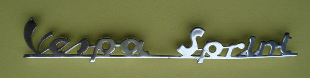 Schriftzug, Heck, hinten, "Vespa Sprint"