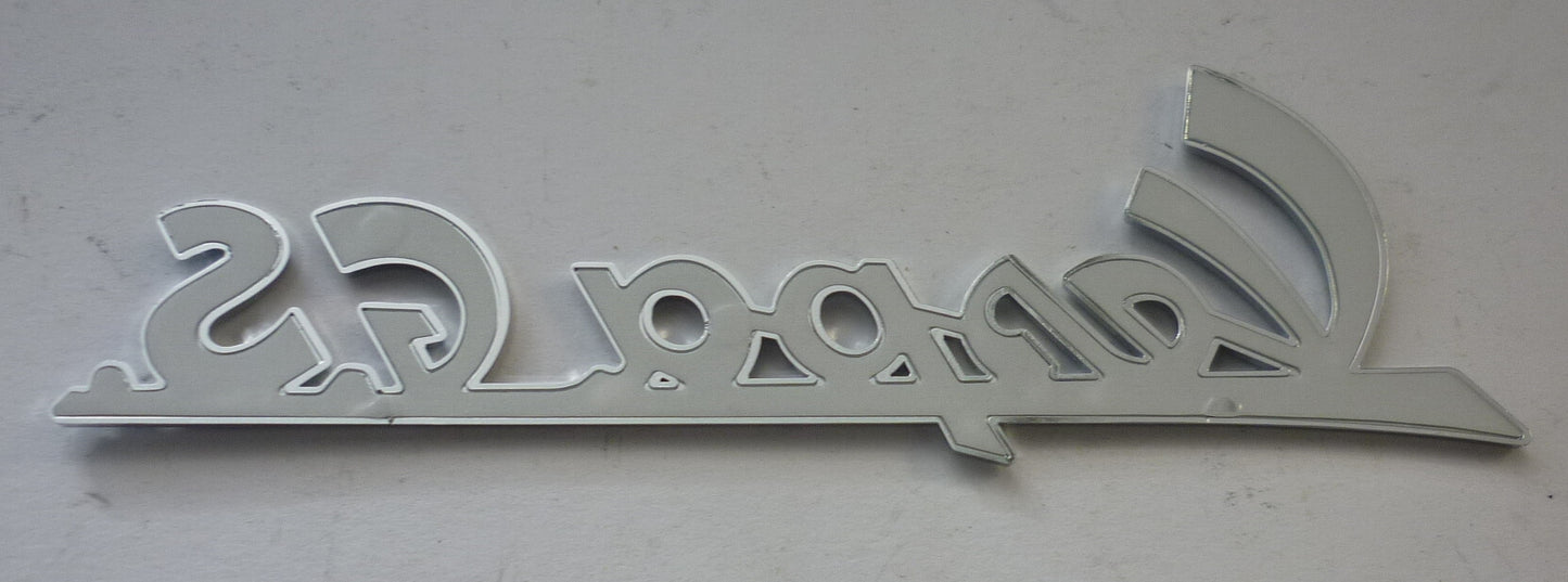Name plate, shaped, self-adhesive, Vespa 150 / GS3
