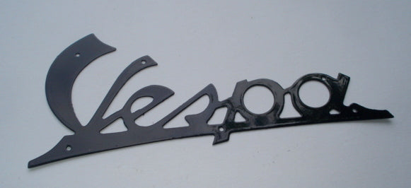 Name plate with holes, dark blue, Vespa 125 VNA1T > VNA2T