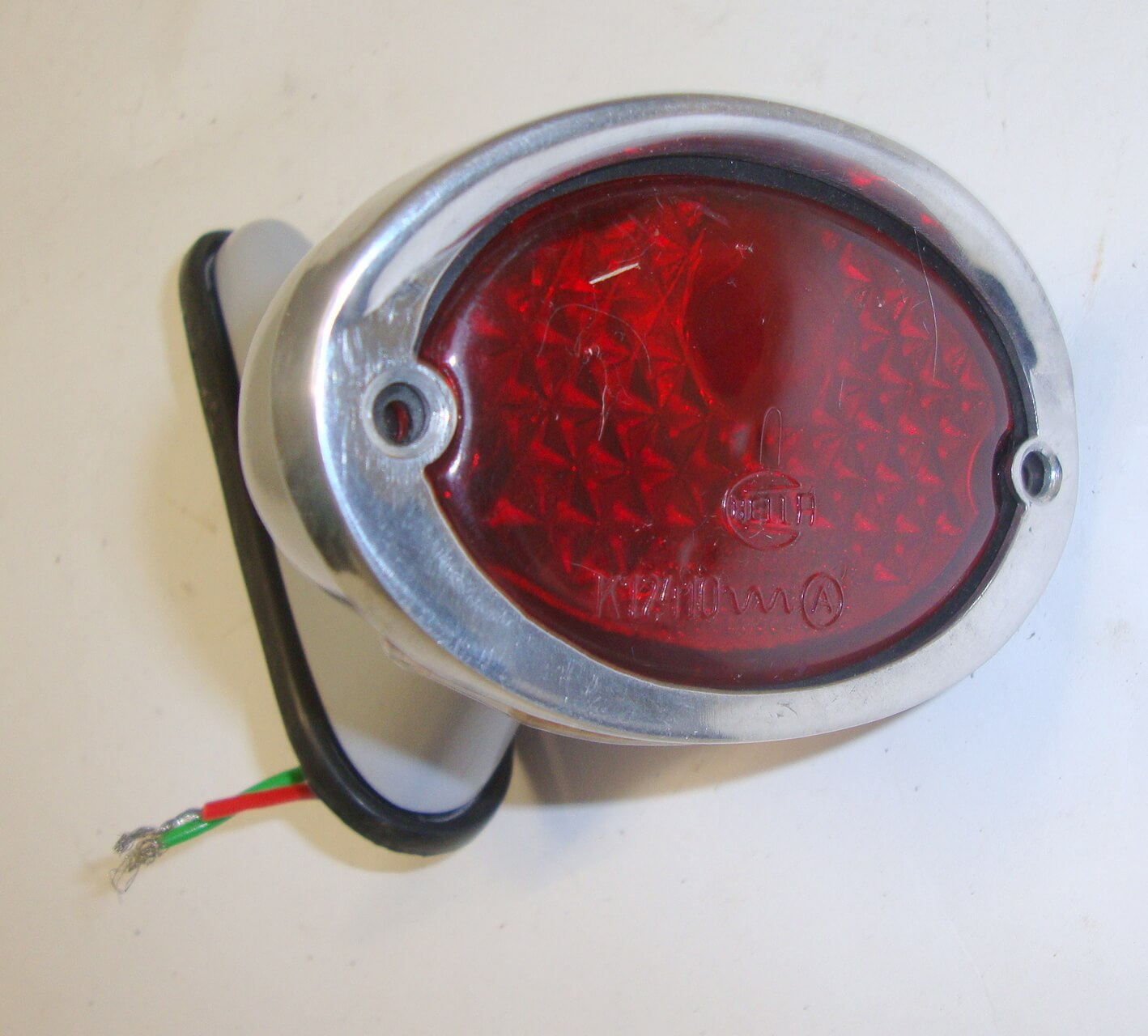 Schwanenhalsrücklicht, HELLA, silber, Repro
