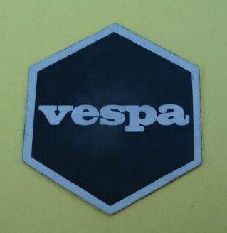 Piaggio-Logo, hexagon, large size, black