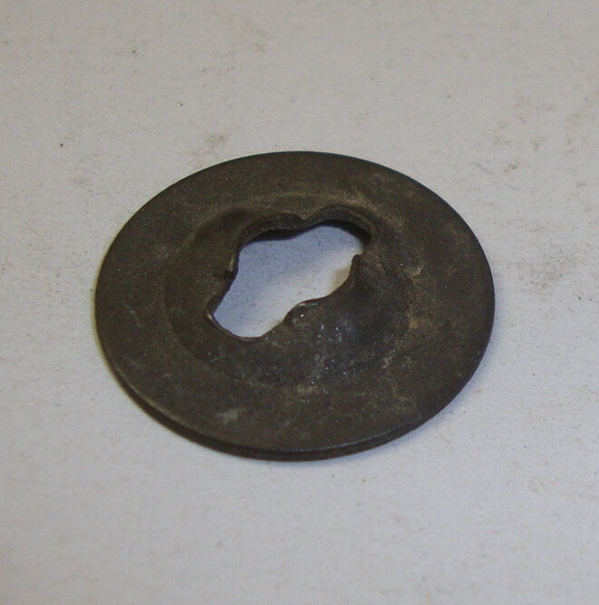 Plate, fixing brake shoes, ,Ape AD - AE - MP