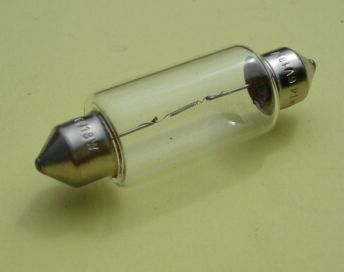 Fuse type bulb, SV 8,5 6V 18W, 15x44 mm