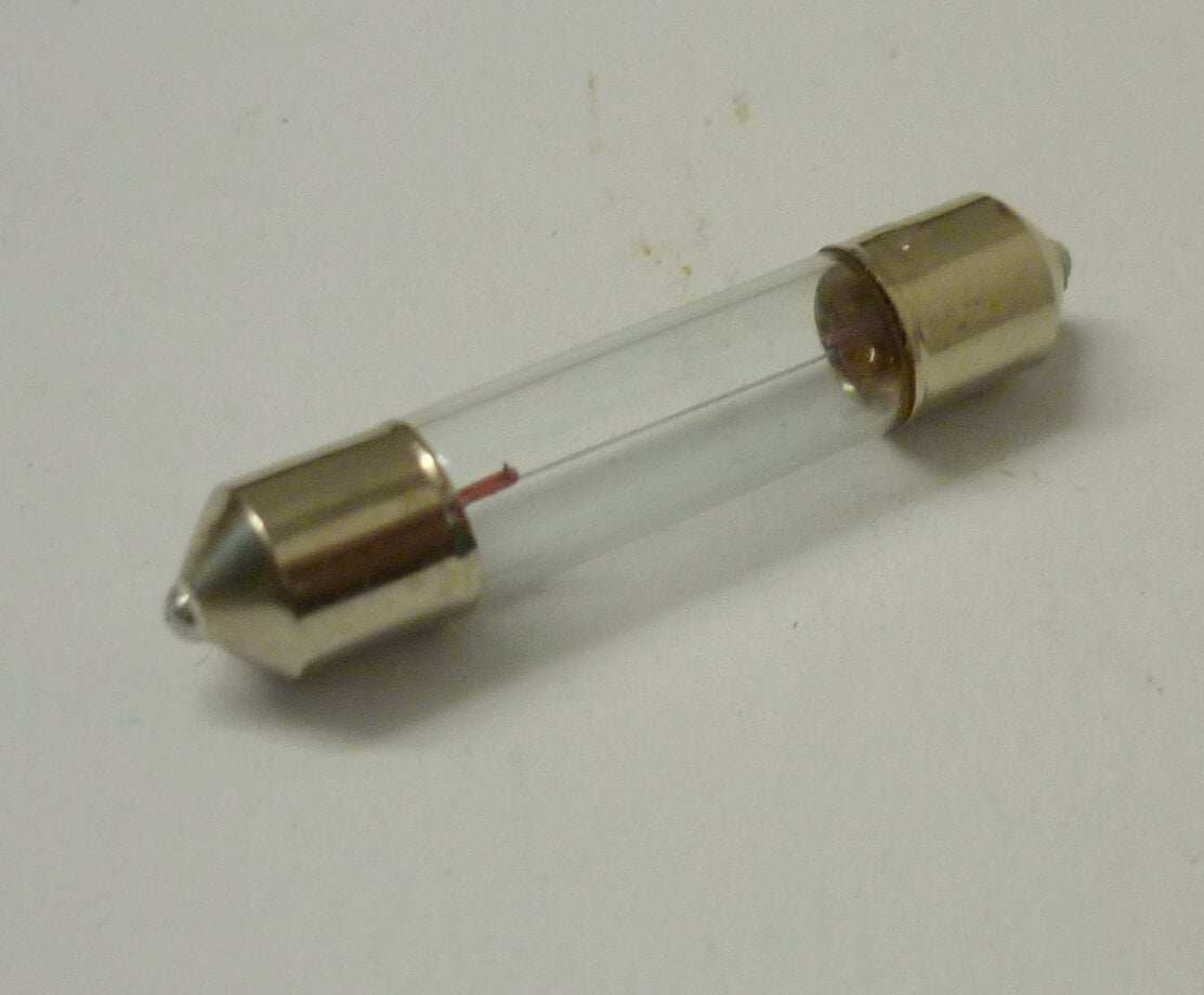 Fuse type bulb, 12V 3W, SV6 6x32 mm