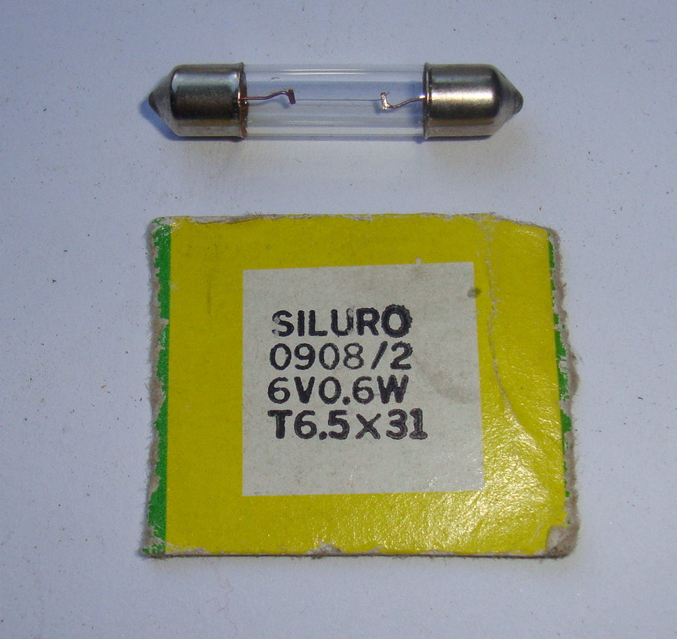 Fuse type bulb, SV6 6V 1,0W, 6x21 mm