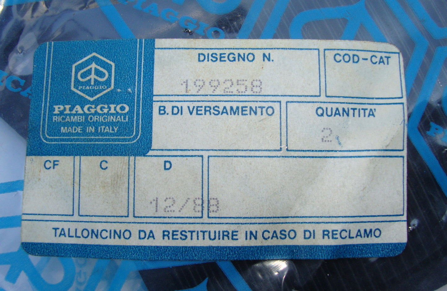 Mud flap, Vespa PK 50 / 80 / 125 S / XL / Elestart / Automatica