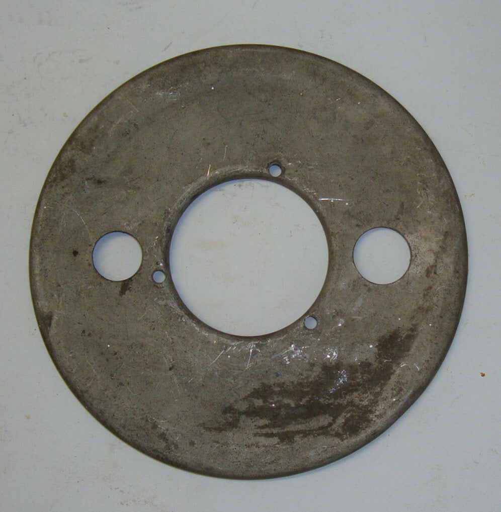 Dust cover, 8" 1 studs for brake shoes, Vespa 125 / 150