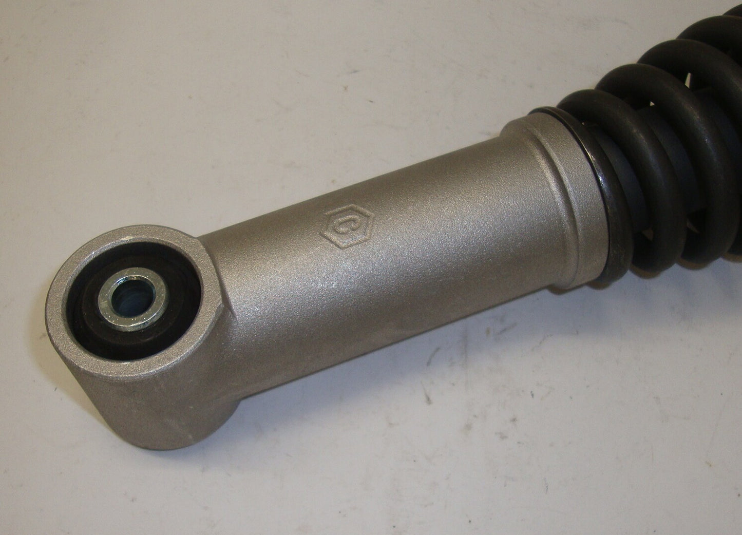 Rear shock absorber, complete, phosphated, CARBONE, Vespa 125 / 150 > 1961, lower part in aluminium