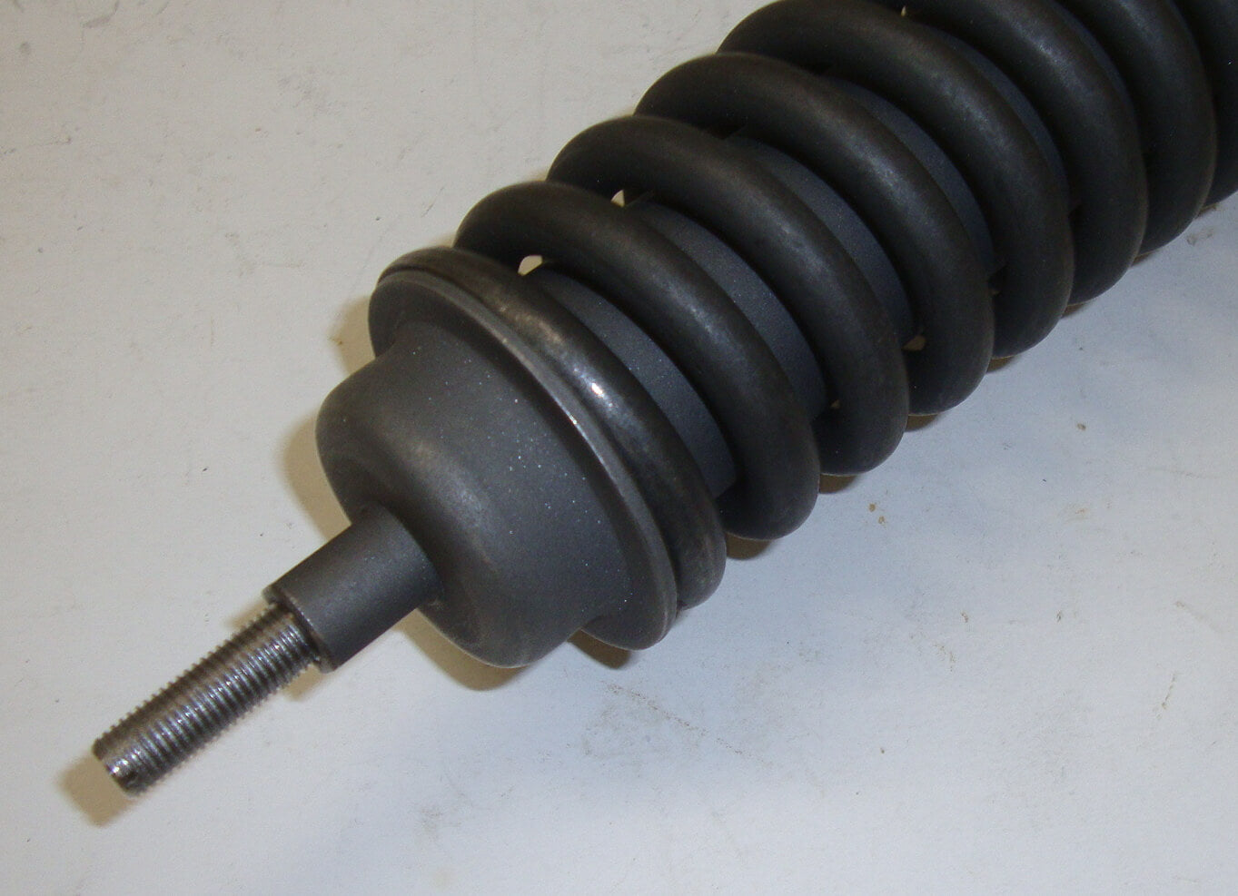 Rear shock absorber, complete, phosphated, CARBONE, Vespa 125 / 150 > 1961, lower part in aluminium