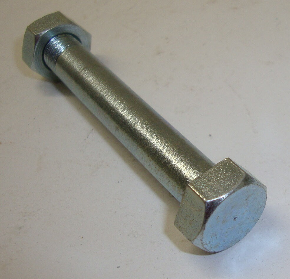 Bolt whit nut for shock absorber, rear, lower, zinc platet, Vespa 125 / 150, 1948 > 1963