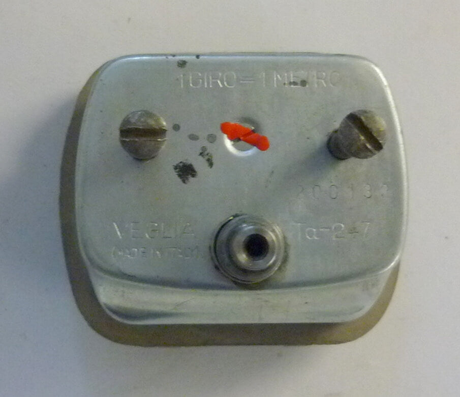 Tacho, VEGLIA, altes Logo, Überhohlt, 90 km/h, 00000 km, Vespa 125 VN - VM / 150 VL