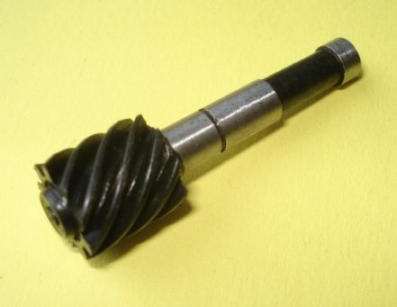 Tachoschnecke, , Z 9, 2,7 mm, schwarz, Vespa 125 GT-GTR-TS / 150 Sprint-GL-GS-T /180-200 Rally