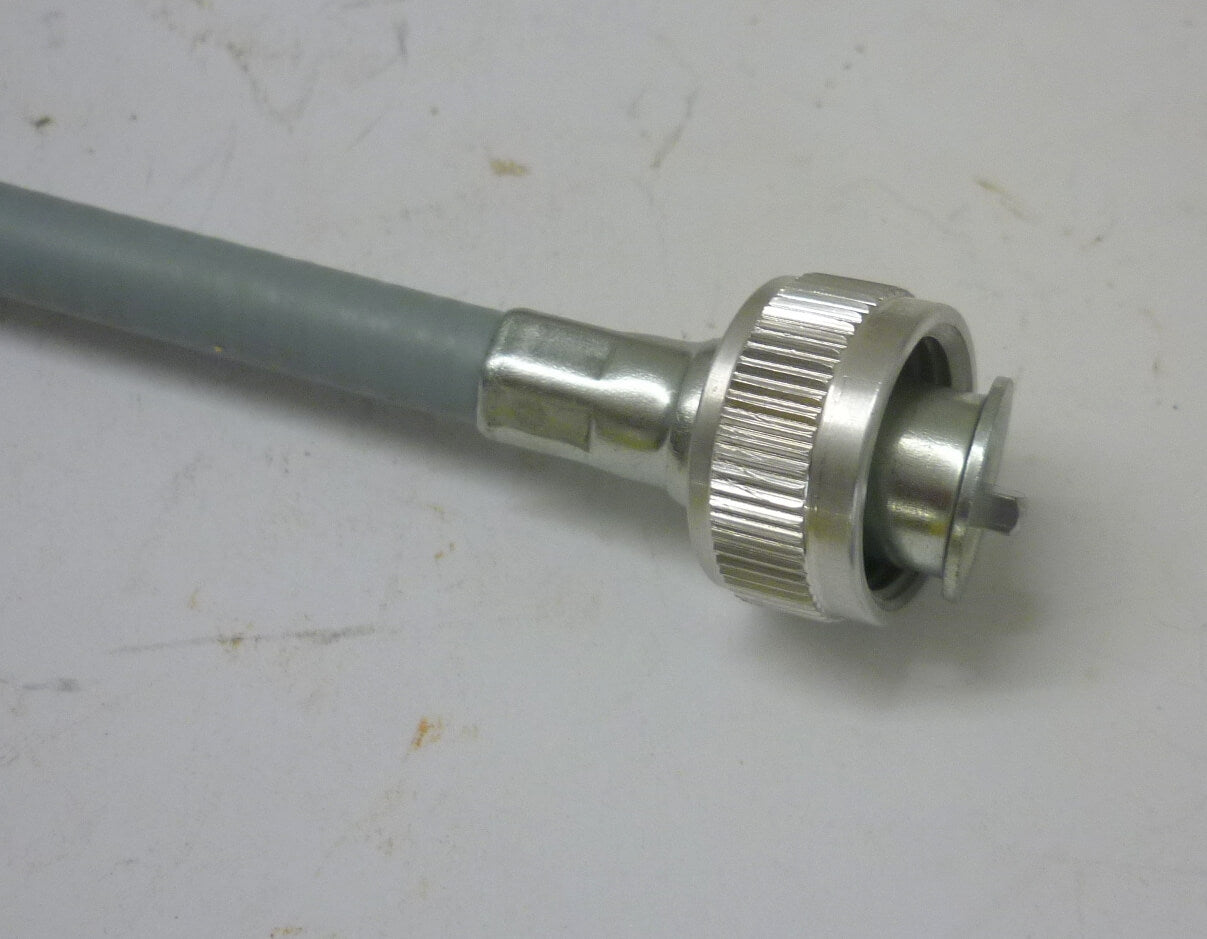 Qualitativ hochwertige Tachowelle, 1350 mm, Hülle, Kunststoffbeschichtet, grau, Hoffmann Vespa für Tacho im Beinschild
