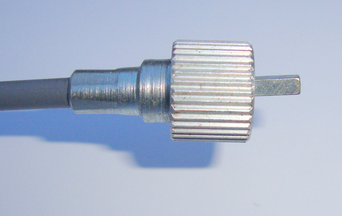Speedometer transmission VDO, grey sleeve, with nut, Vespa 125 / 150 / 160 German production