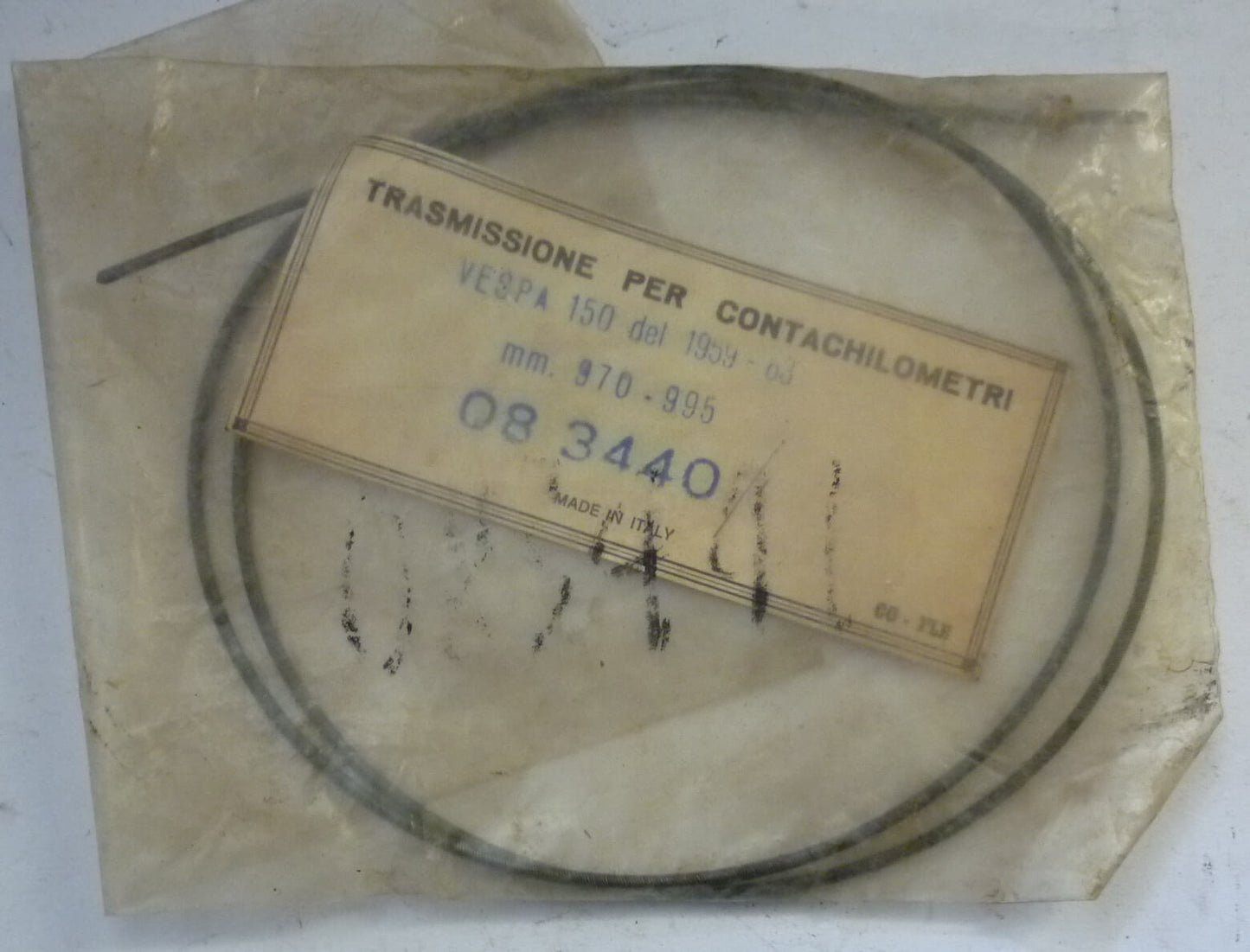Tachowellenseele, 8 Zoll, Vierkant klein / klein, Vespa 150 1959 - 1963, NOS