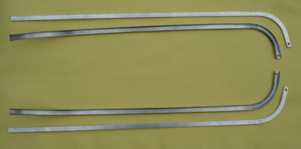 External aluminium beandings, left and right, Vespa 125 VNA2T / VNB1T > VNB2T