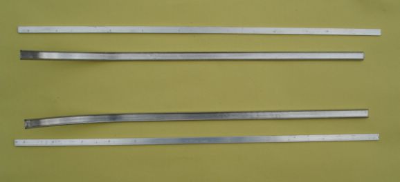 External aluminium beandings, left and right, Vespa 125 VNA1T > 68031
