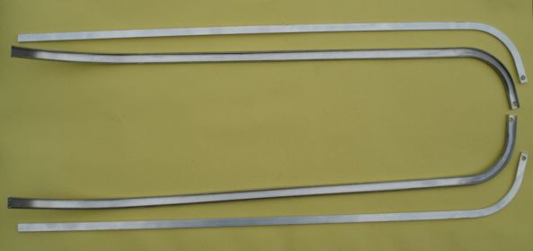 External aluminium beandings, left and right, Vespa 125 VNB3T > VNB6T / 150 VBB2T