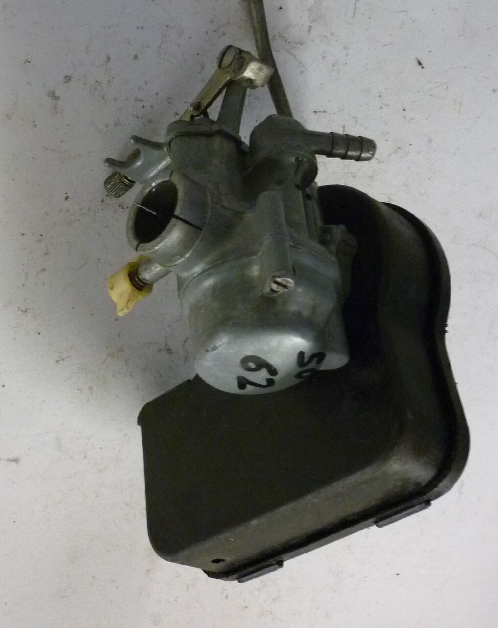 Carburettor 10 with air cleaner, DELL'ORTO, SHB 16.10, flat slider, Vespa 50 / N /L / R / Special