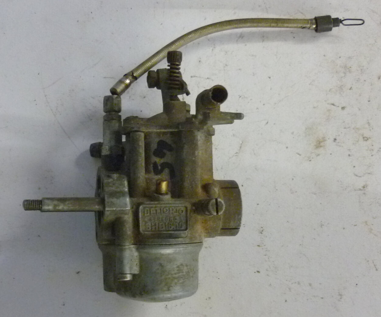 Carburettor 5, DELL'ORTO, SHB 16.10, flat slider, Vespa 50 / N /L / R / Special