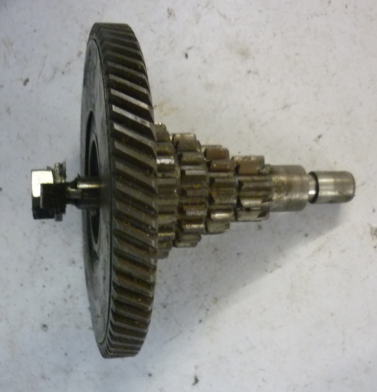 Vorgelege, komplett, 10 - 14 - 19 - 23 - 68, Vespa PX80 - 100, Gebraucht