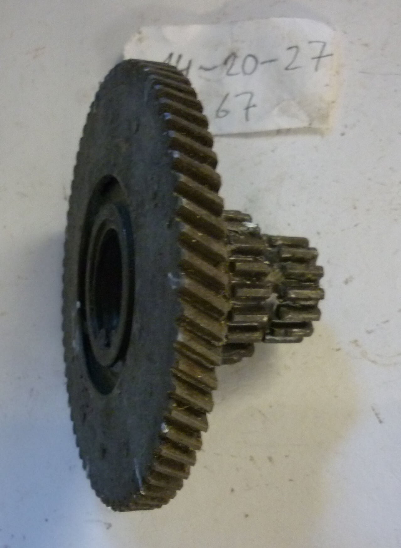 Spring gear assy, Vespa 125 V, 14 - 20 - 27, used