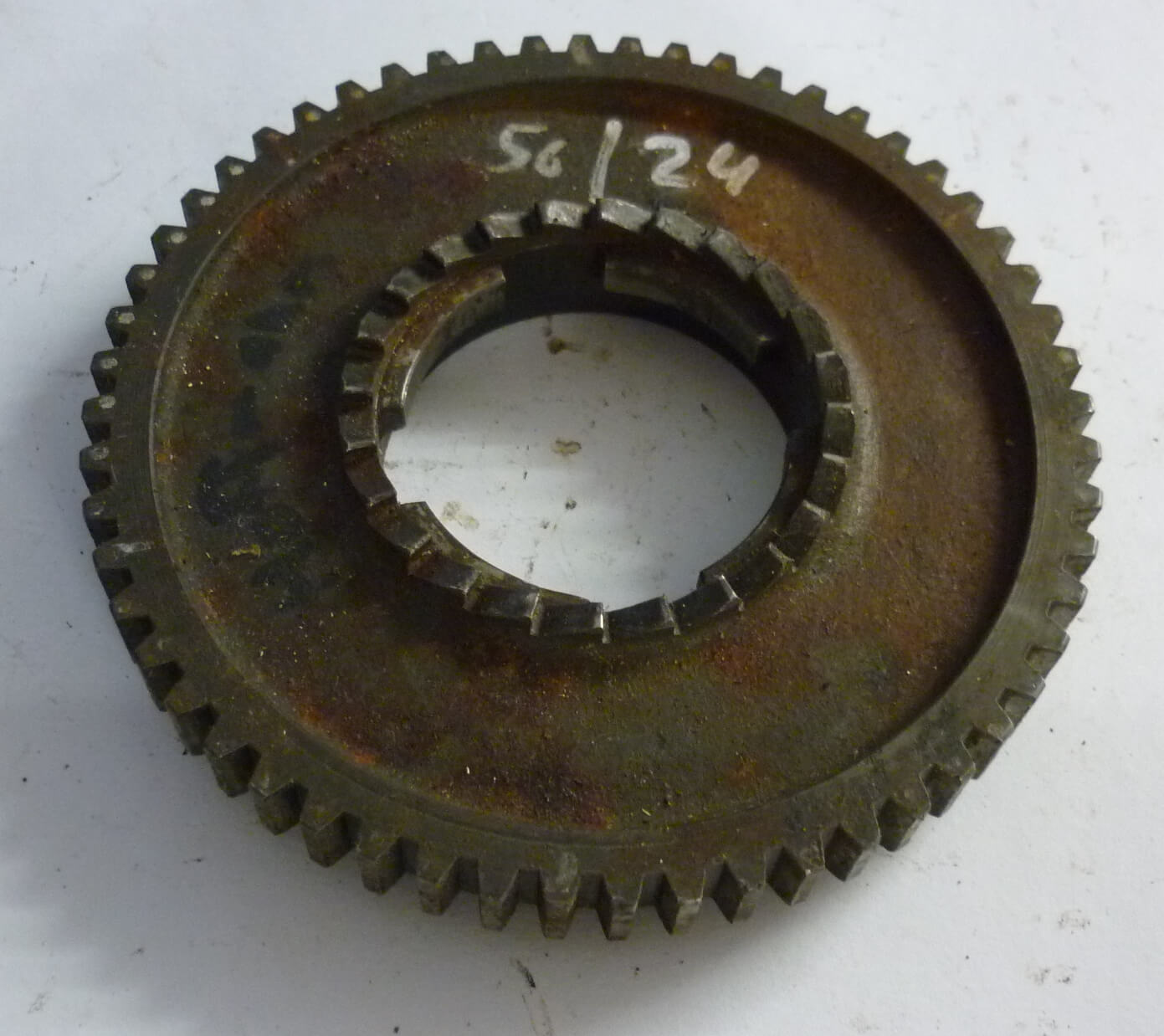 Gear cog, 1 st. gear, 56/24 teeth, Hoffmann Vespa HA - HB