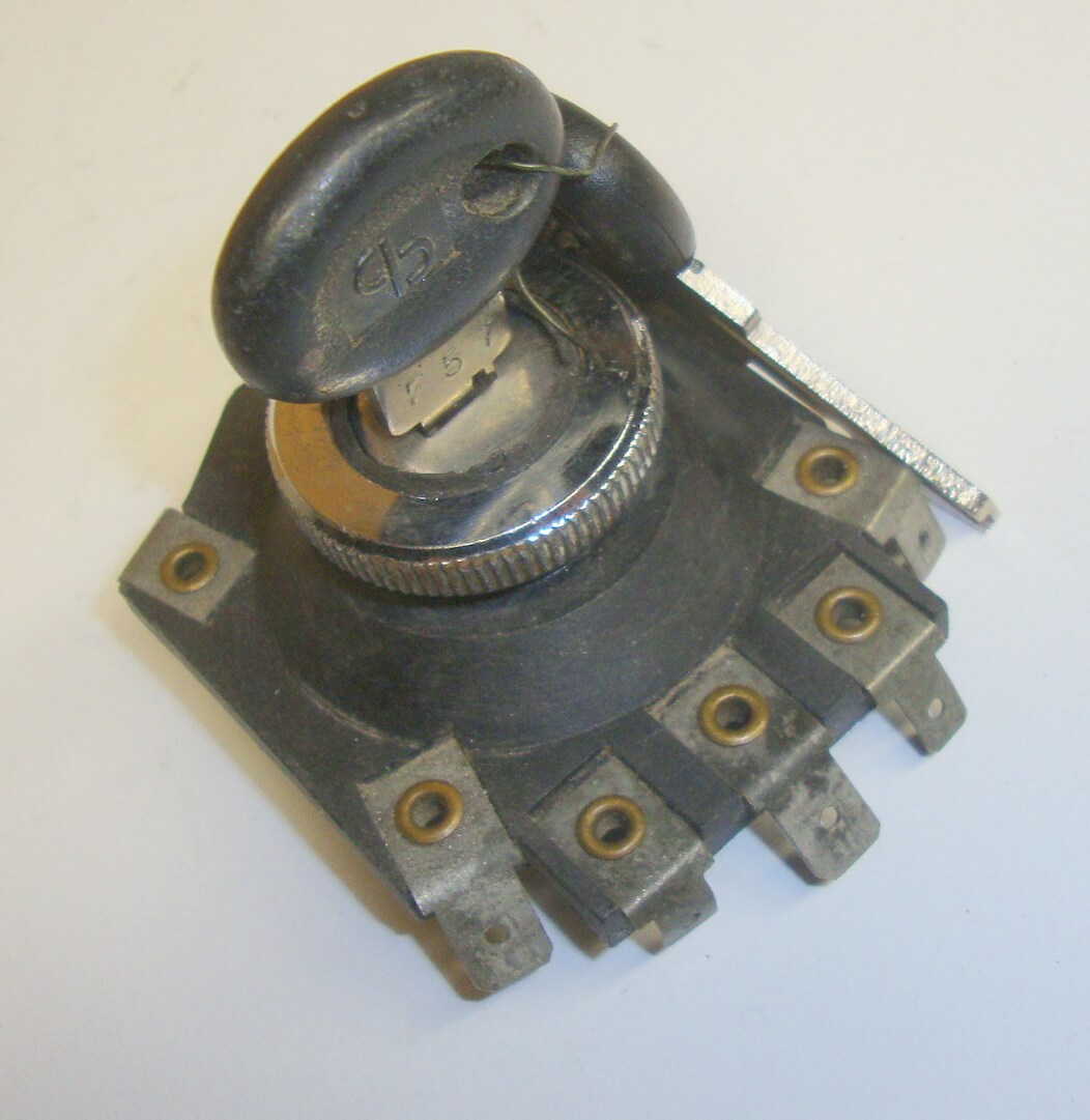 Ignition lock, CB, F 57, 8 connections, Vespa P80-150X / P200E / PX80-200 E with battery