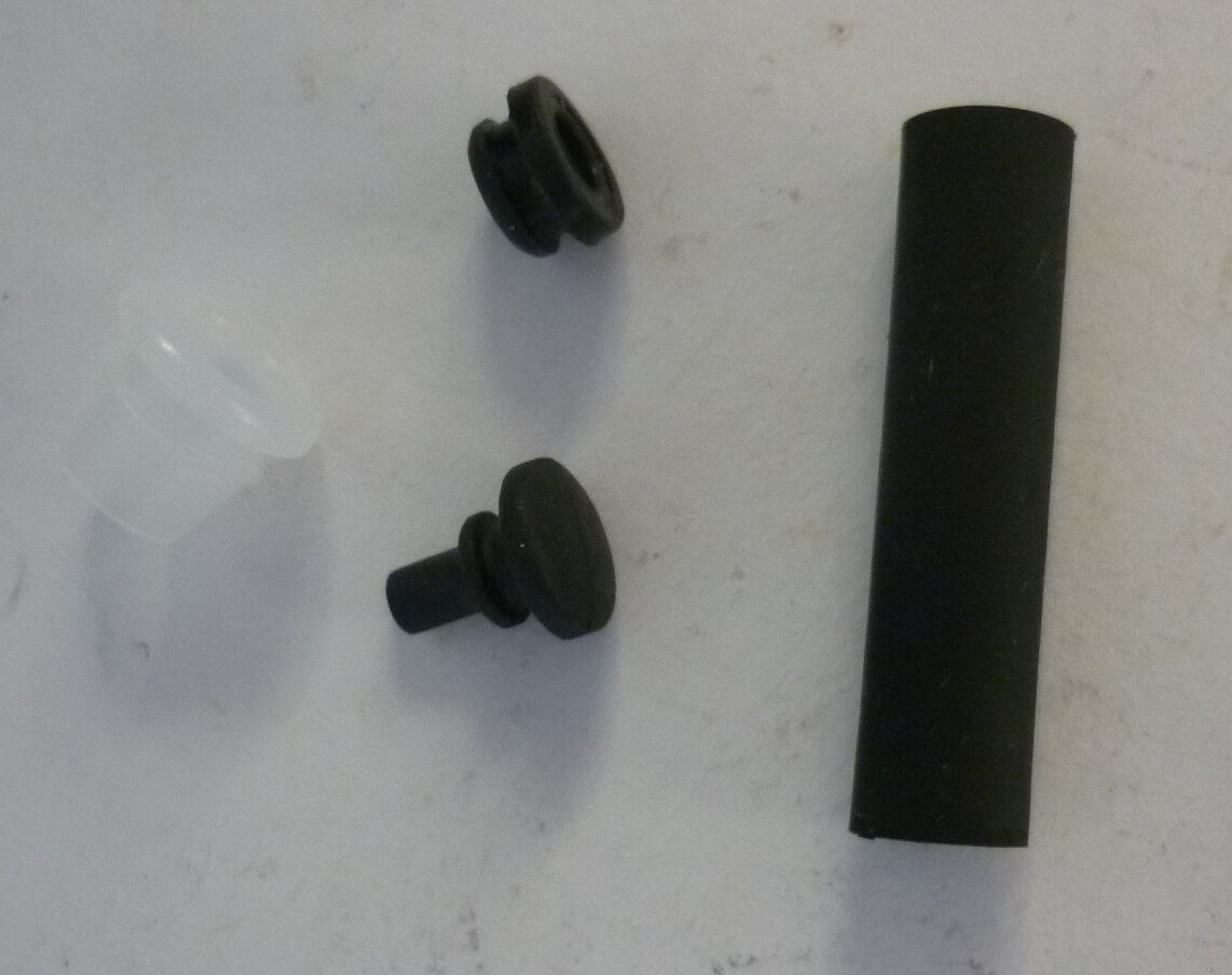 Set Buchsen / Röhrchen für Backe, schwarz,Vespa 125 / 150 / 160 / 180 / 200