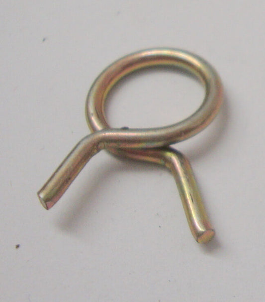 Federspange, Benzinschlauch, dick, 14 mm, gelb verzinkt
