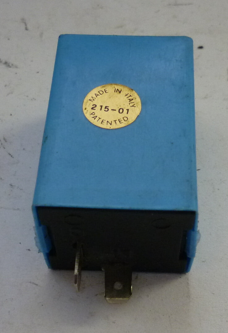 Blinkrelais mit Haltegummi, 2 Anschlüsse, ICET - PIAGGIO, Vespa PX80-200 / PE / Lusso / T5 / Cosa