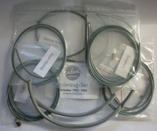 Seilzugsatz, Rohrlenker, grün, ENDERLE SOLUTIONS, Vespa 125 / 150 1952 > 1954
