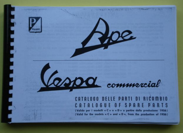 Catalogue of spare parts APE AC1 > AC4 / AD1