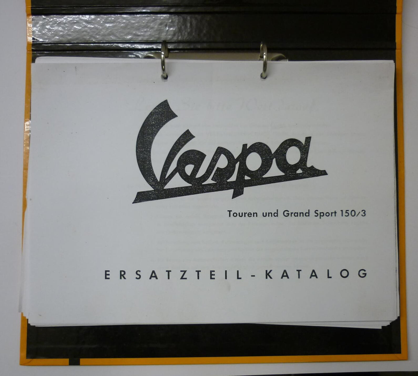 Spare parts catalogue, Vespa Touren and Grand Sport 150/3, used