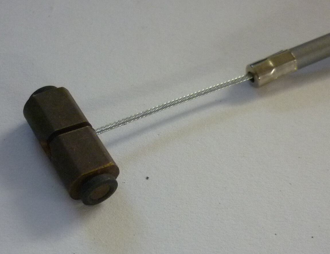 Bowdenzugsatz, Rohrlenker, PTFE, grau, ENDERLE SOLUTIONS, Vespa 125 VN / 150 VL 1955 > 1958