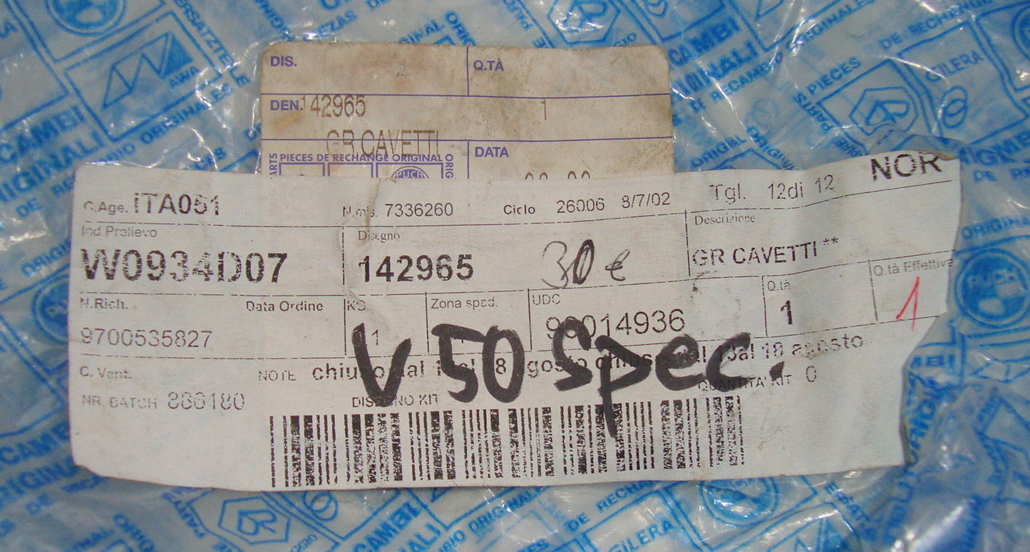 Cablaggio elettrico, Vespa 50 Special V5B1T - V5B3T, NOS