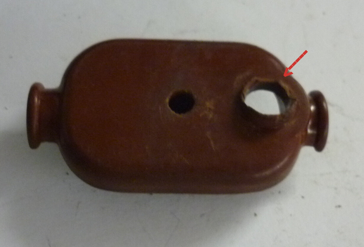L.T. Socket cover, Vespa 125 VNA / VNB, brown