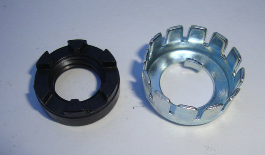 Ring nut + stop washer for clutch