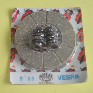 Clutch plate kit whit springs, Vespa 125, 1946 > 1952