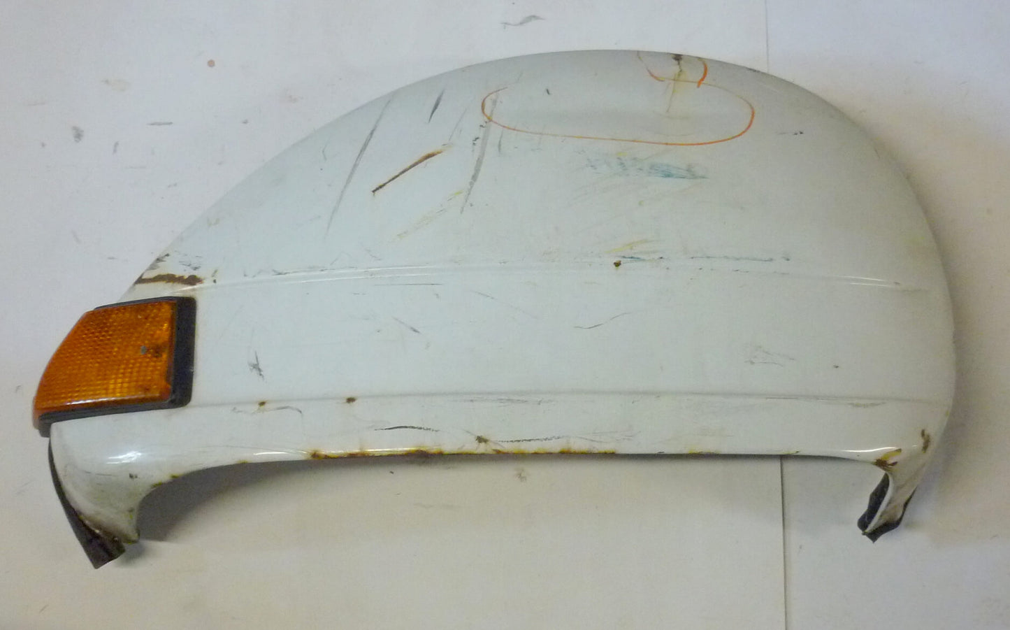 Seitenhaube, Motorseite, Innenverschluss, weiss, Vespa PX, Gebraucht