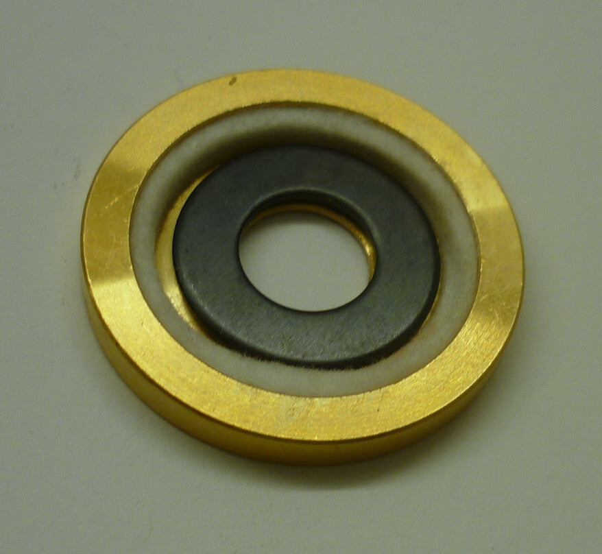 Staubschutzscheibe für Schwingenlager, Messing, 12 mm